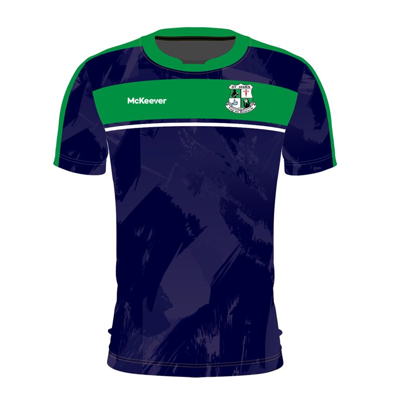 Mc Keever St James GAA Jersey - Adult - Navy/Green
