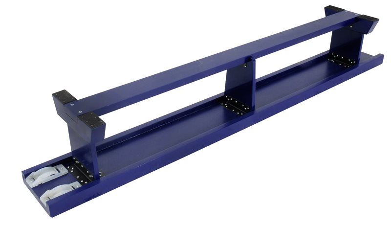 Sure Shot Lite Wood Coloured Bench 2m long (6ft 7in) - Blue