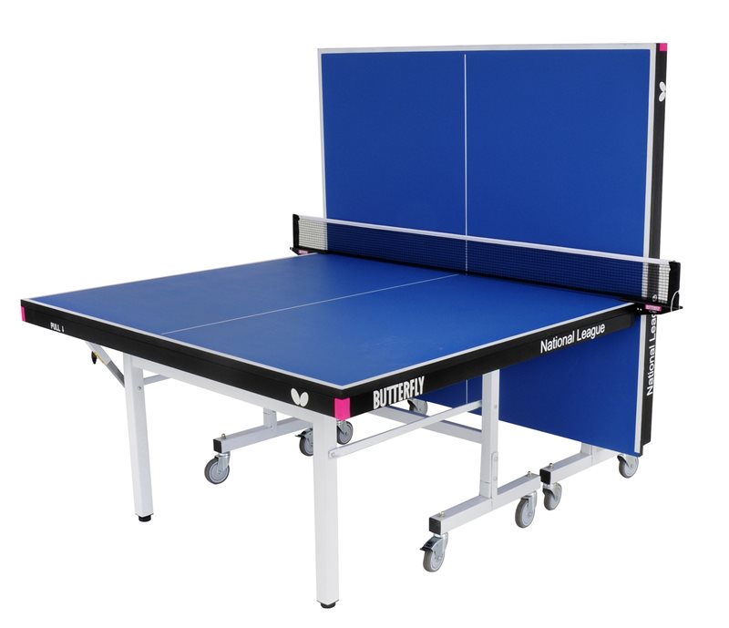 Butterfly National League 25 Rollaway Table Tennis Table - Blue
