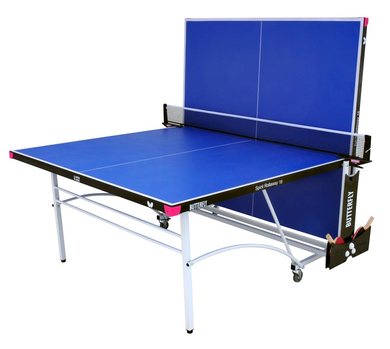 Butterfly Spirit 16 Rollaway Table Tennis Table - Blue