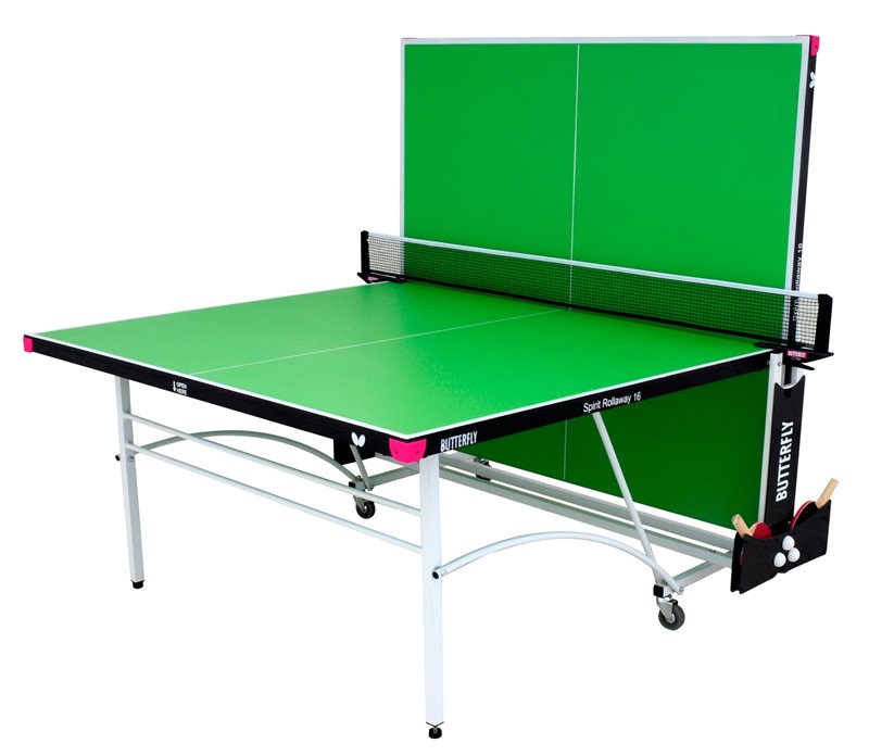 Butterfly Spirit 16 Rollaway Table Tennis Table - Green