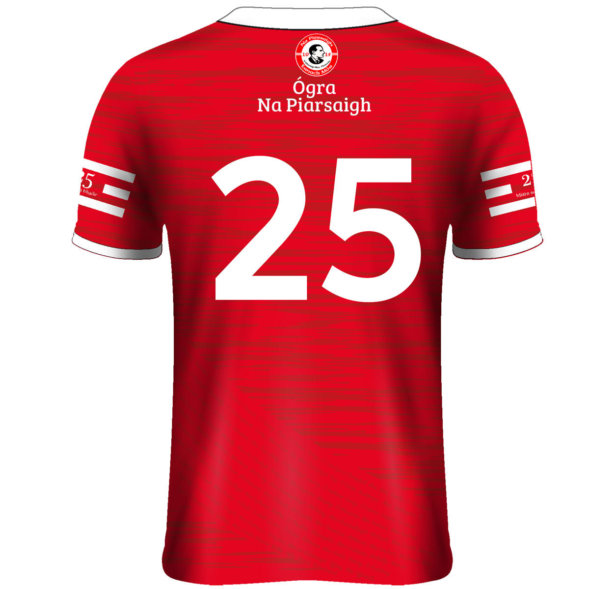 Mc Keever Na Piarsaigh Eanach Mor CLG Numbered Match Jersey - Youth - Red