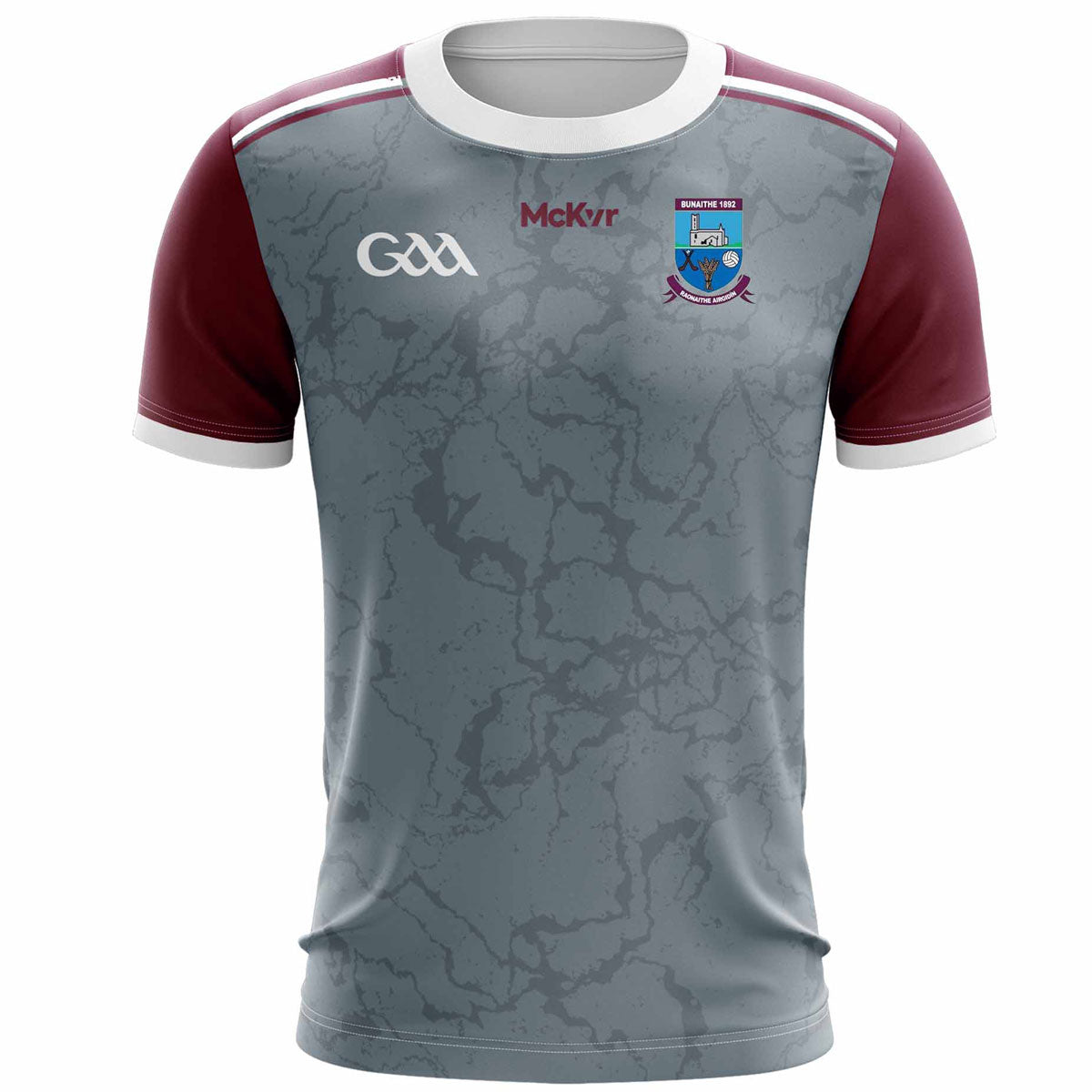 McKvr Argideen Rangers GAA Training Jersey - Adult - Grey/Maroon