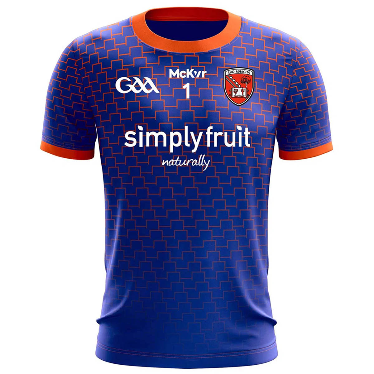 Mc Keever Armagh GAA Official Numbered Goalkeeper Jersey - Adult - Blue/Orange