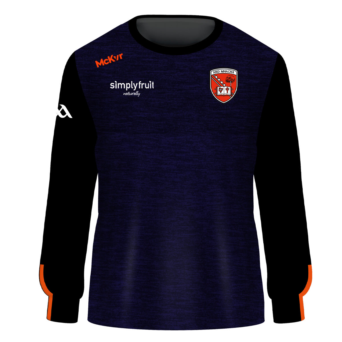 Mc Keever Armagh GAA Official Pulse Sweat Top - Adult - Navy/Black/Orange