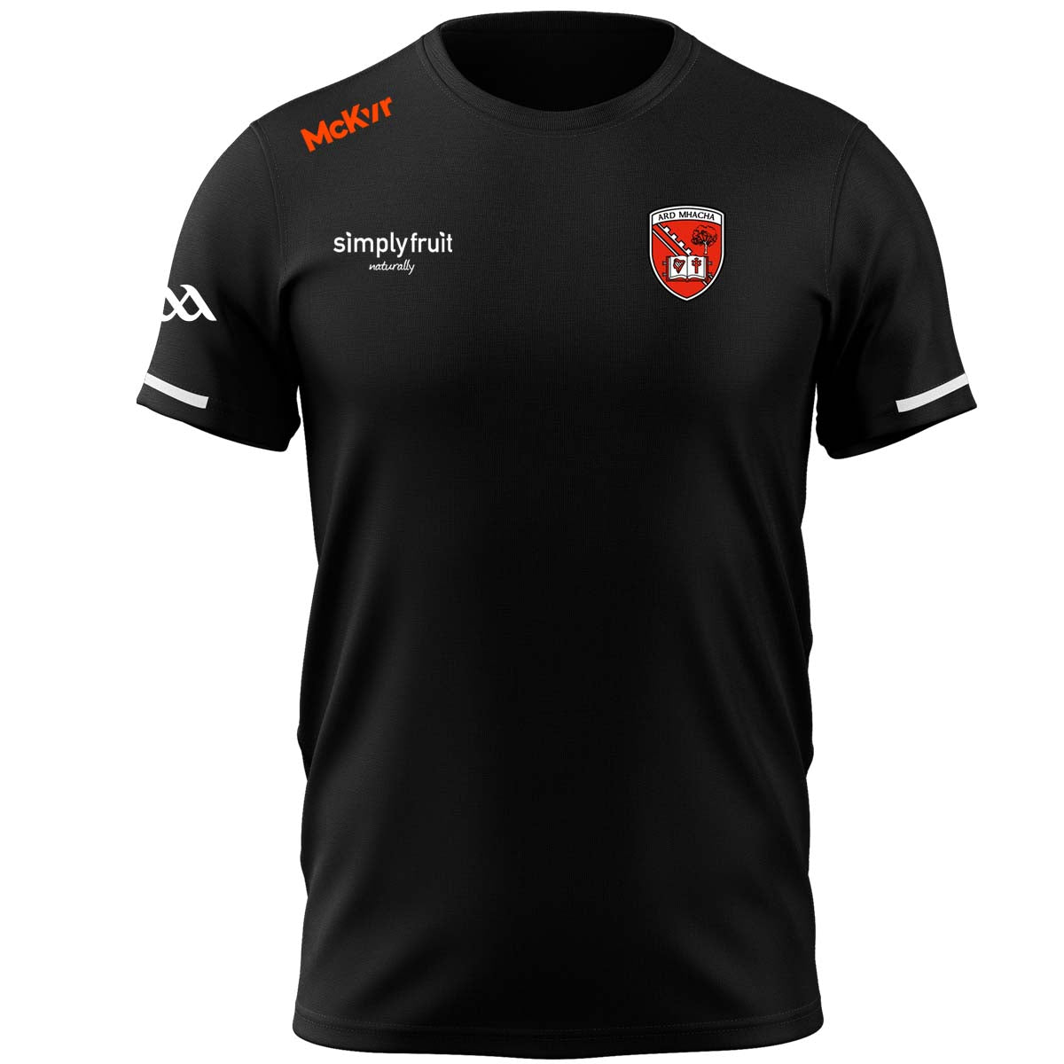 McKvr Armagh GAA Official Vital Training T-Shirt - Adult - Black/White