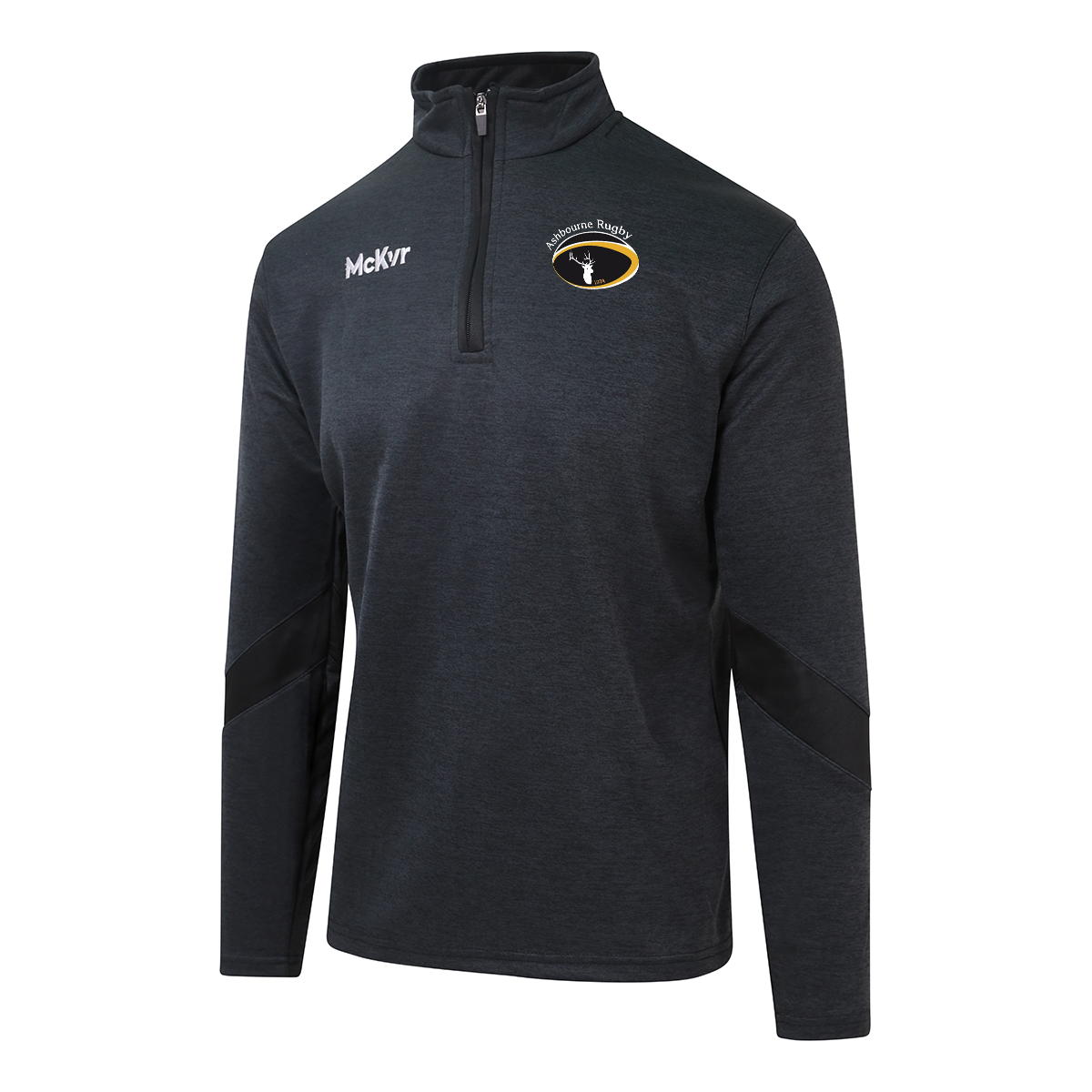 Mc Keever Ashbourne Rugby Core 22 1/4 Zip Top - Youth - Black
