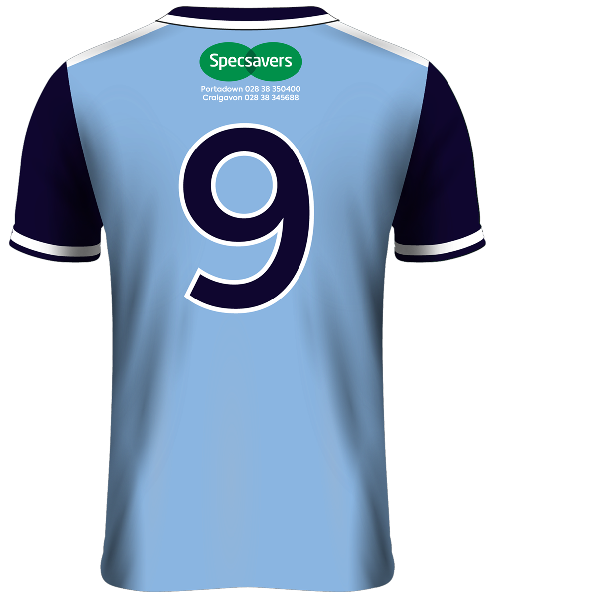Mc Keever Ballyhegan Davitts Numbered Home Jersey - Youth - Blue