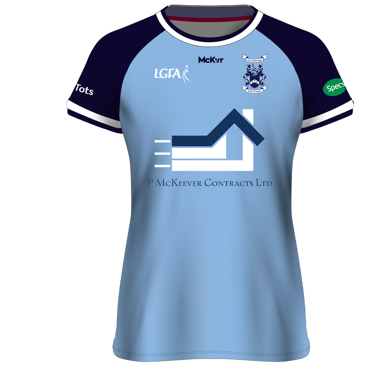 Mc Keever Ballyhegan Davitts LGFA Girls Home Jersey - Womens - Blue