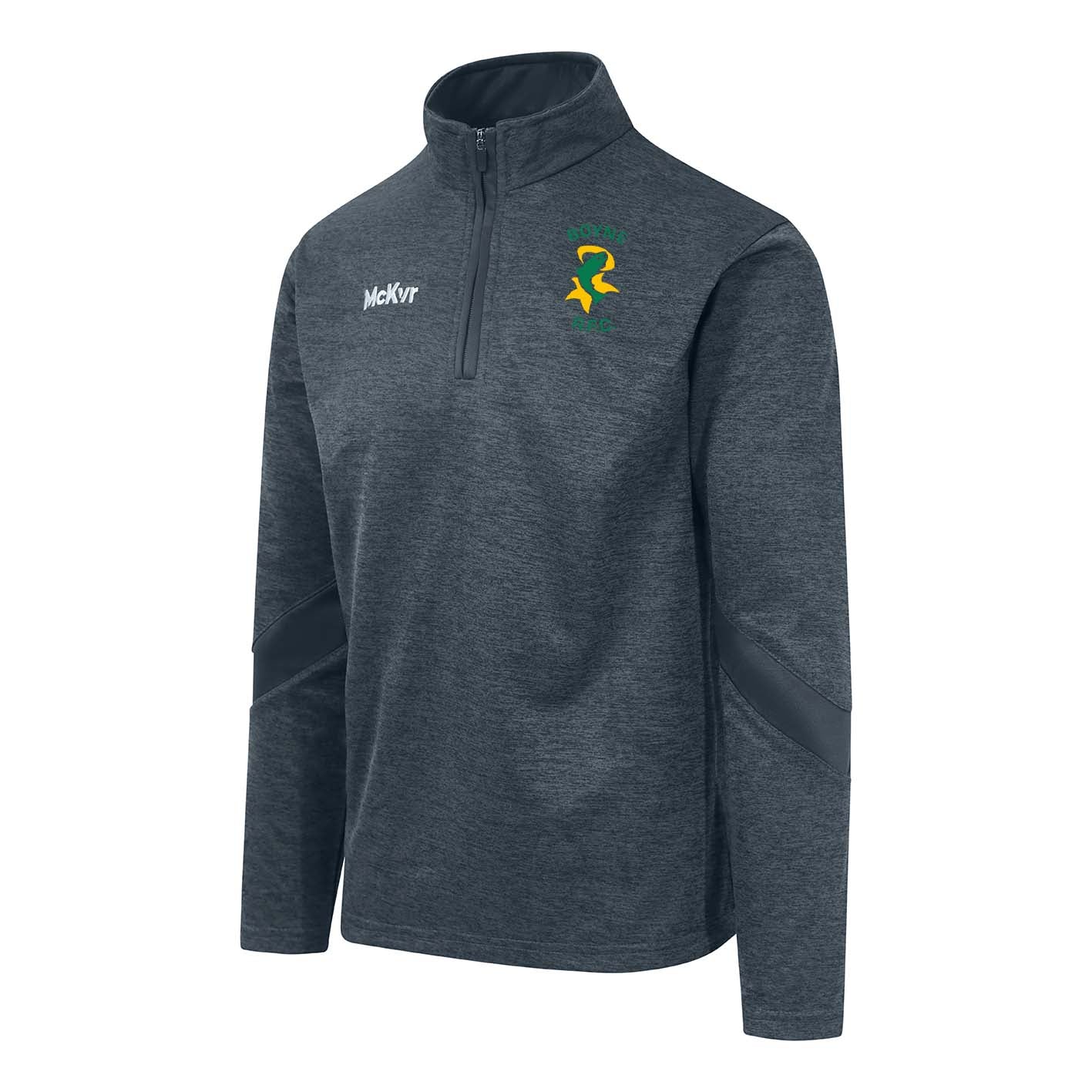 Mc Keever Boyne RFC Core 22 1/4 Zip Top - Adult - Charcoal