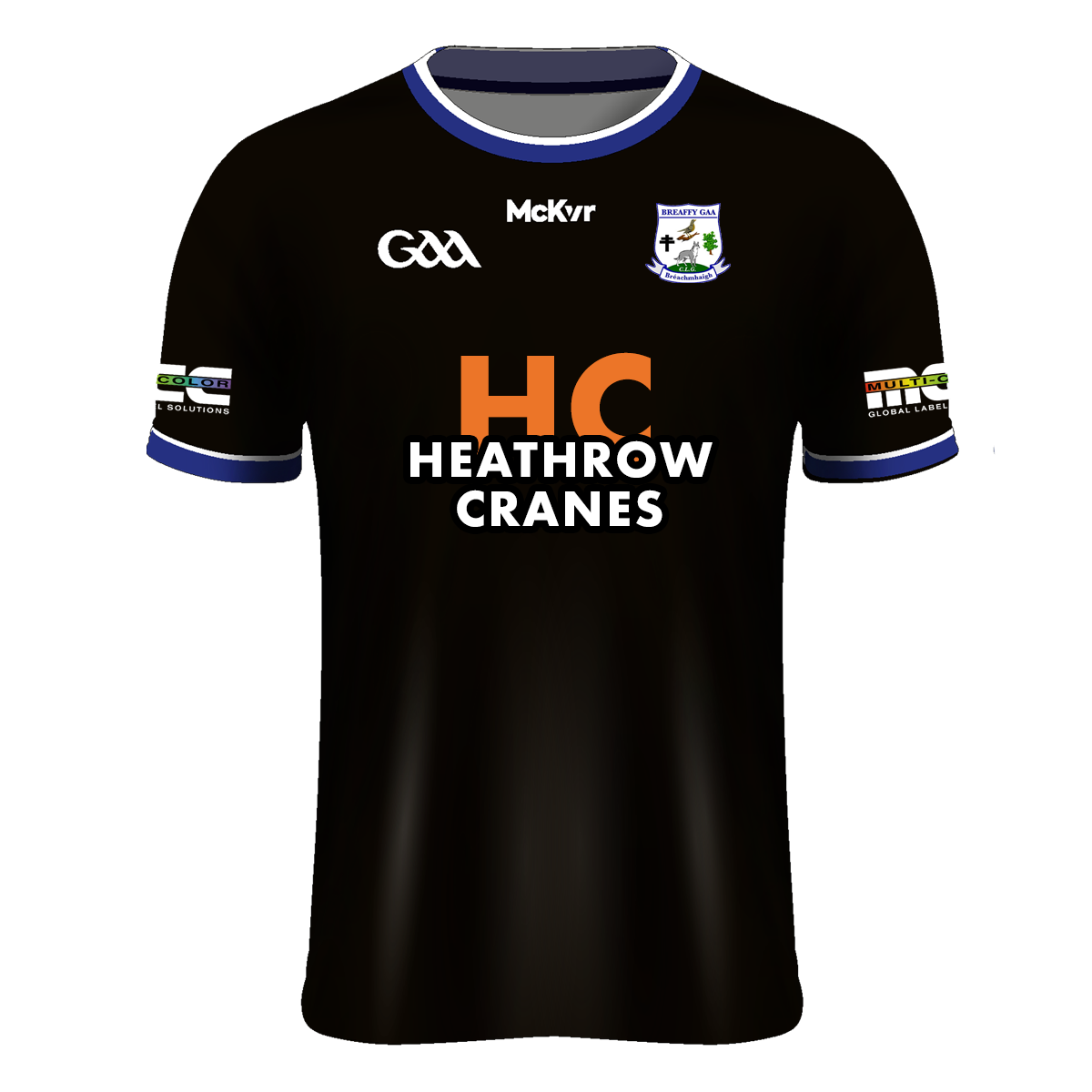 Mc Keever Breaffy GAA Official Goalkeeper Jersey - Youth - Black