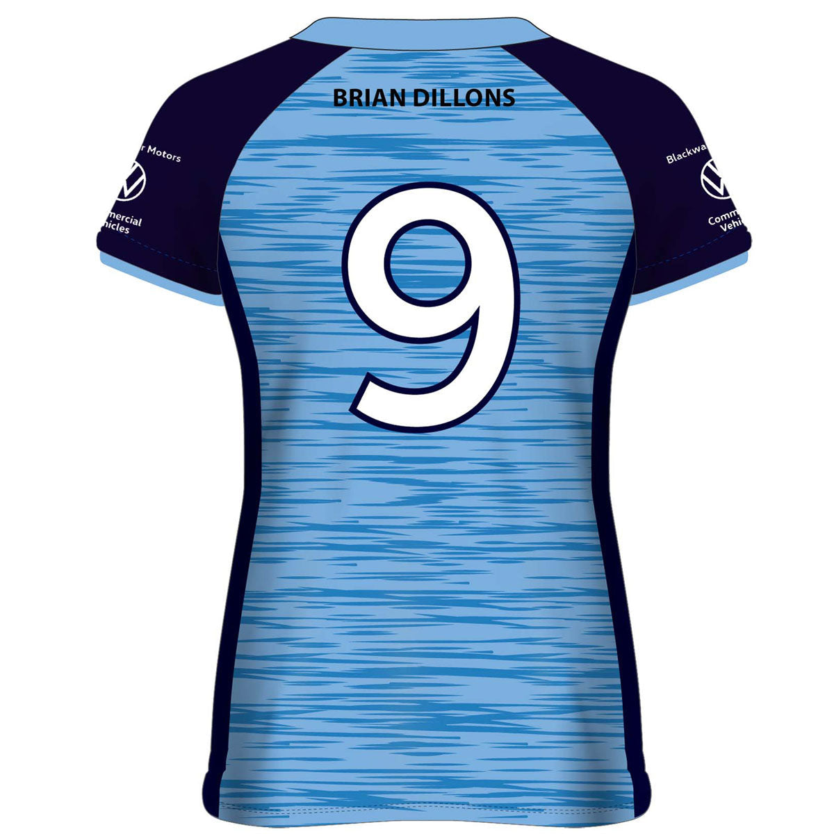 Mc Keever Brian Dillons Camogie Numbered Playing Jersey - Womens - Blue