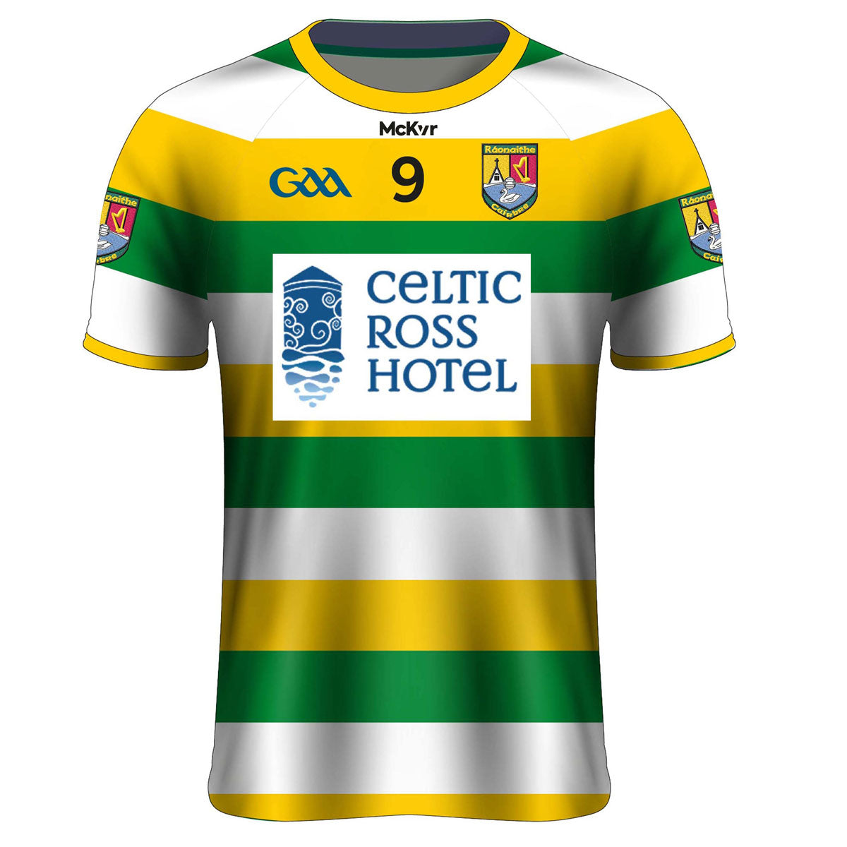 Mc Keever Carbery Rangers Numbered Home Jersey - Youth - Green/Yellow/White