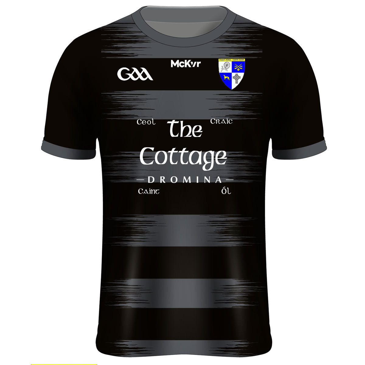 McKvr Dromina GAA Training Jersey - Adult - Black Player Fit