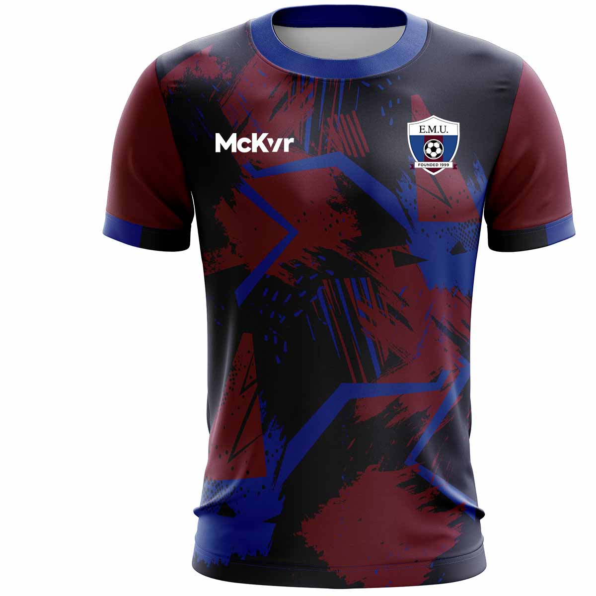 Mc Keever East Meath United FC Training Jersey - Youth - Navy/Maroon/Blue