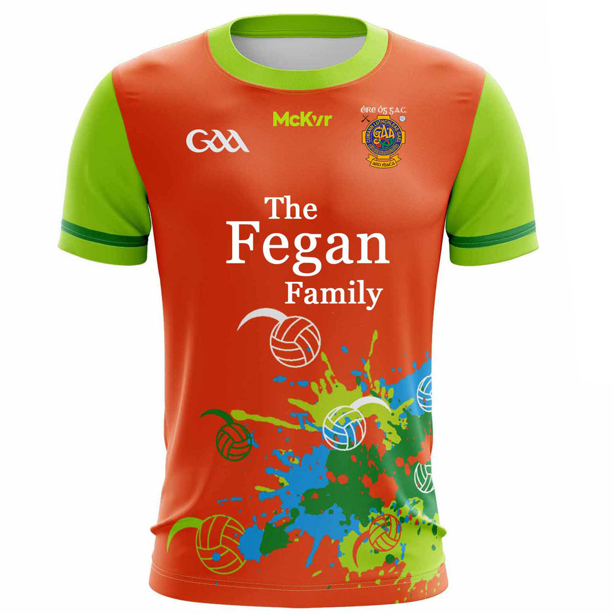 McKvr Eire Og GAC All Stars Jersey - Adult - Orange Player Fit