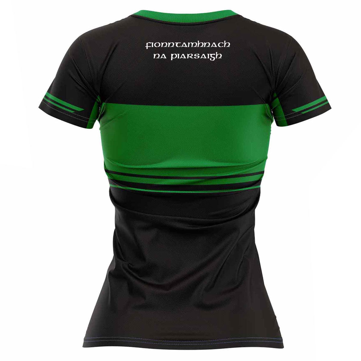 McKvr Fintona Pearses LGFA Training Jersey - Adult - Black/Green Player Fit