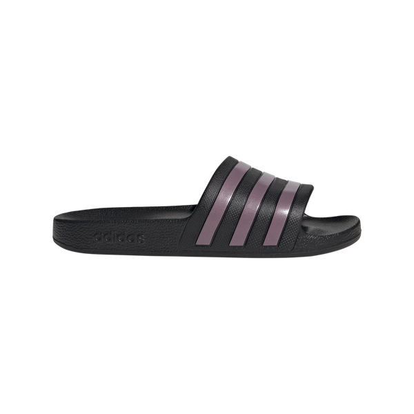 Pink and black adidas slides outlet
