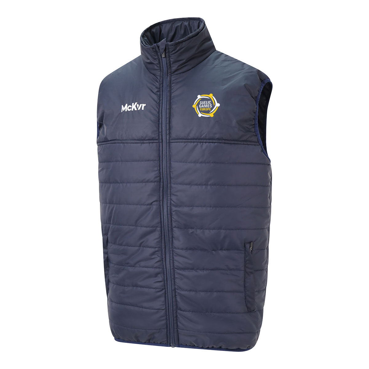 McKvr Gaelic Games Europe Core 22 Padded Gilet - Adult - Navy