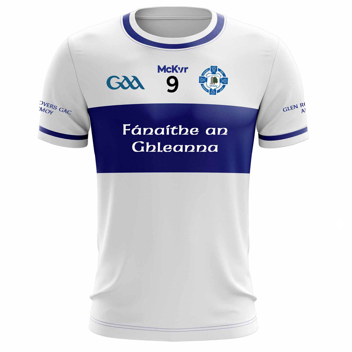 McKvr Glen Rovers Armoy Numbered Playing Jersey - Adult - White ...