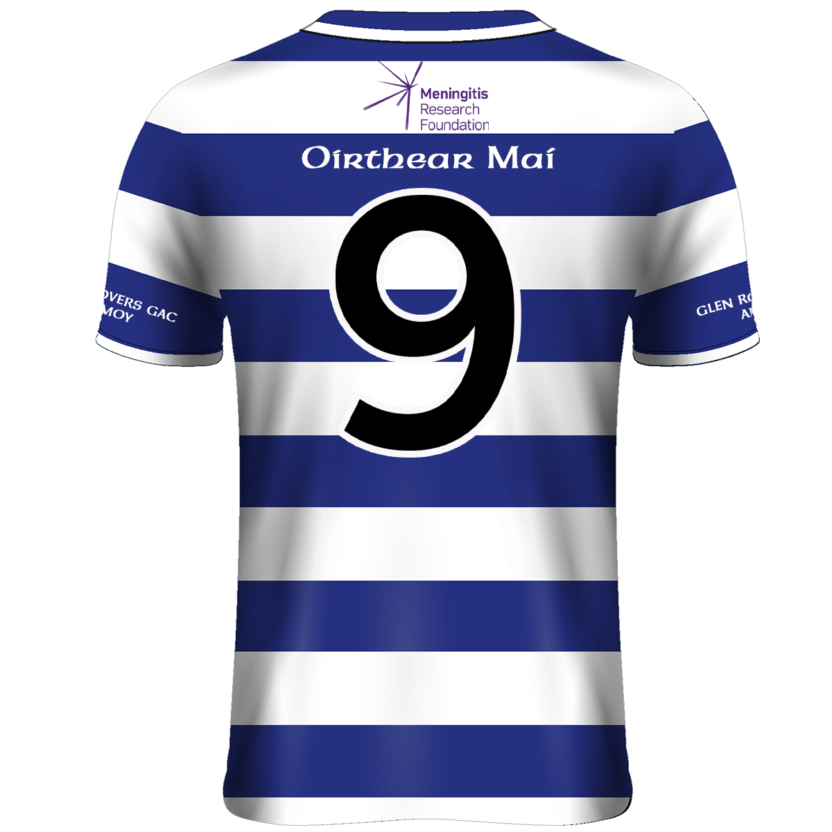 McKvr Glen Rovers Armoy Numbered Playing Jersey - Adult - Blue Player Fit