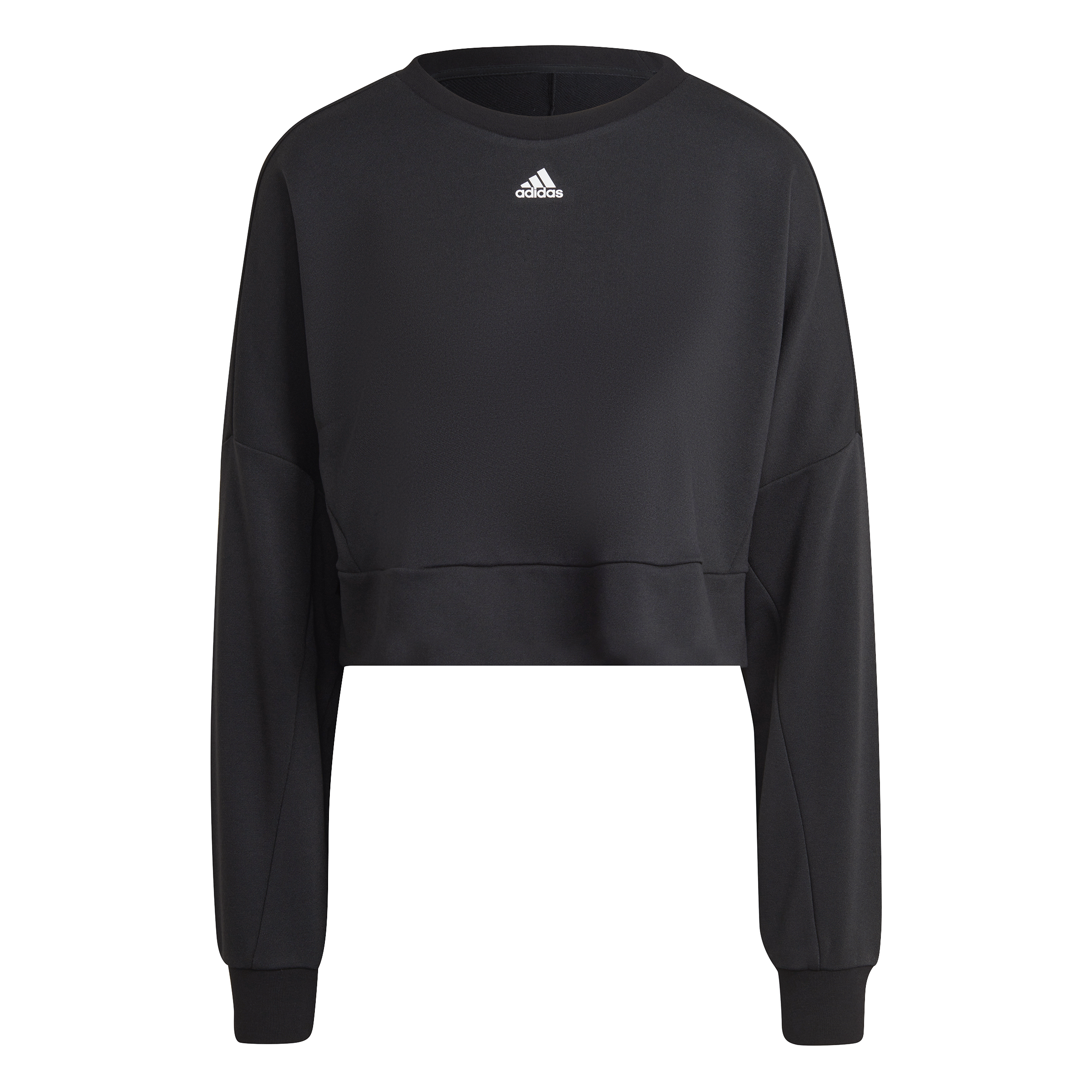 adidas Aeroready Studio Loose Sweatshirt - Womens - Black/White