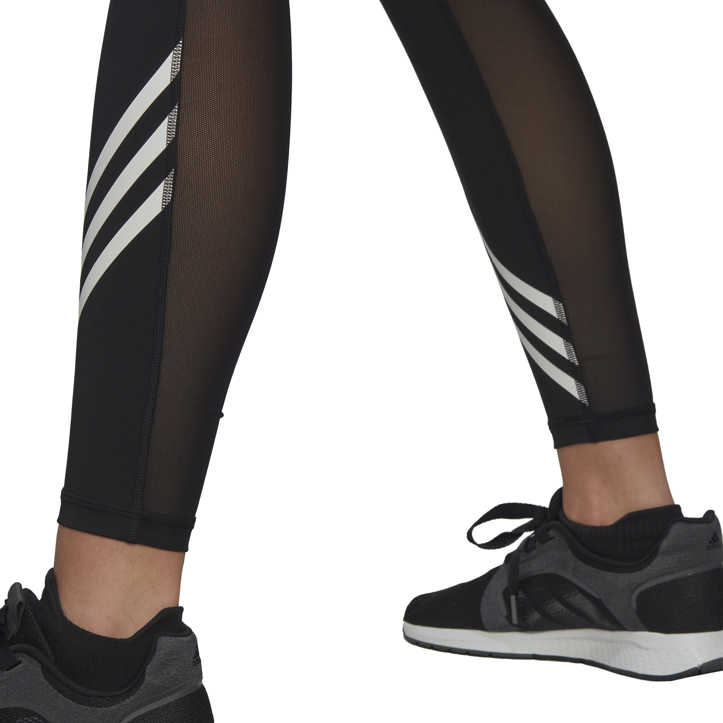 adidas TF 3 Stripes 7/8 Training Tights - Womens - Black
