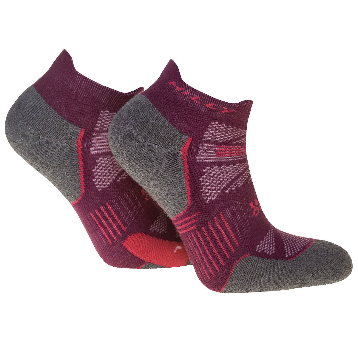 Hilly Supreme Anklet Med Socks - Womens - Elderberry/Grey Marl