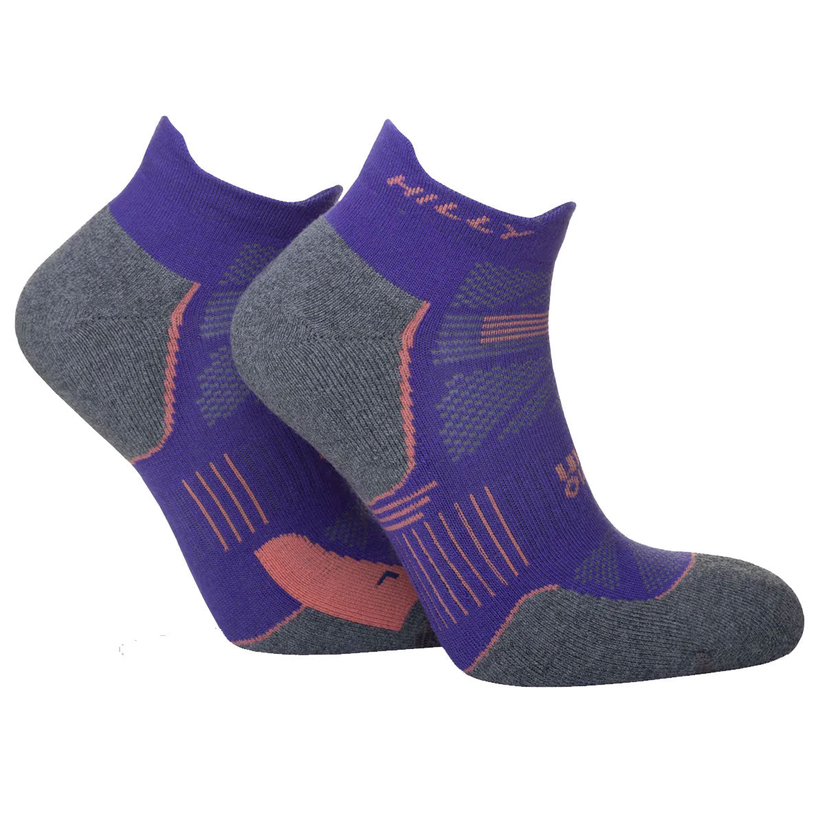 Hilly Supreme Anklet Med Socks - Womens - Plum/Grey Marl