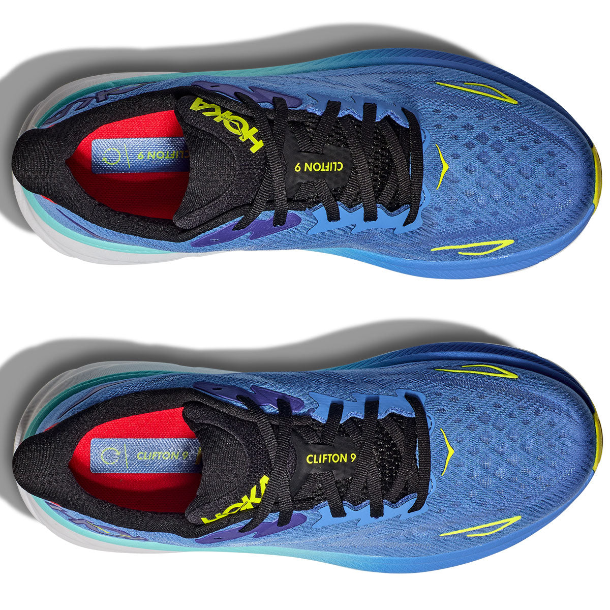 Hoka One One Clifton 9 Running Shoes - Mens - Virtual Blue/Cerise