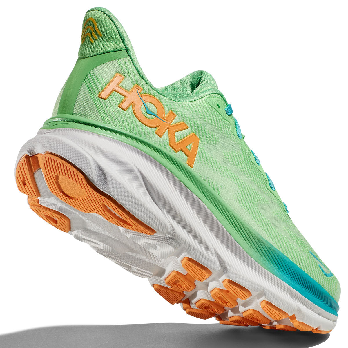 Hoka One One Clifton 9 Running Shoes - Mens - Zest/Lime Glow