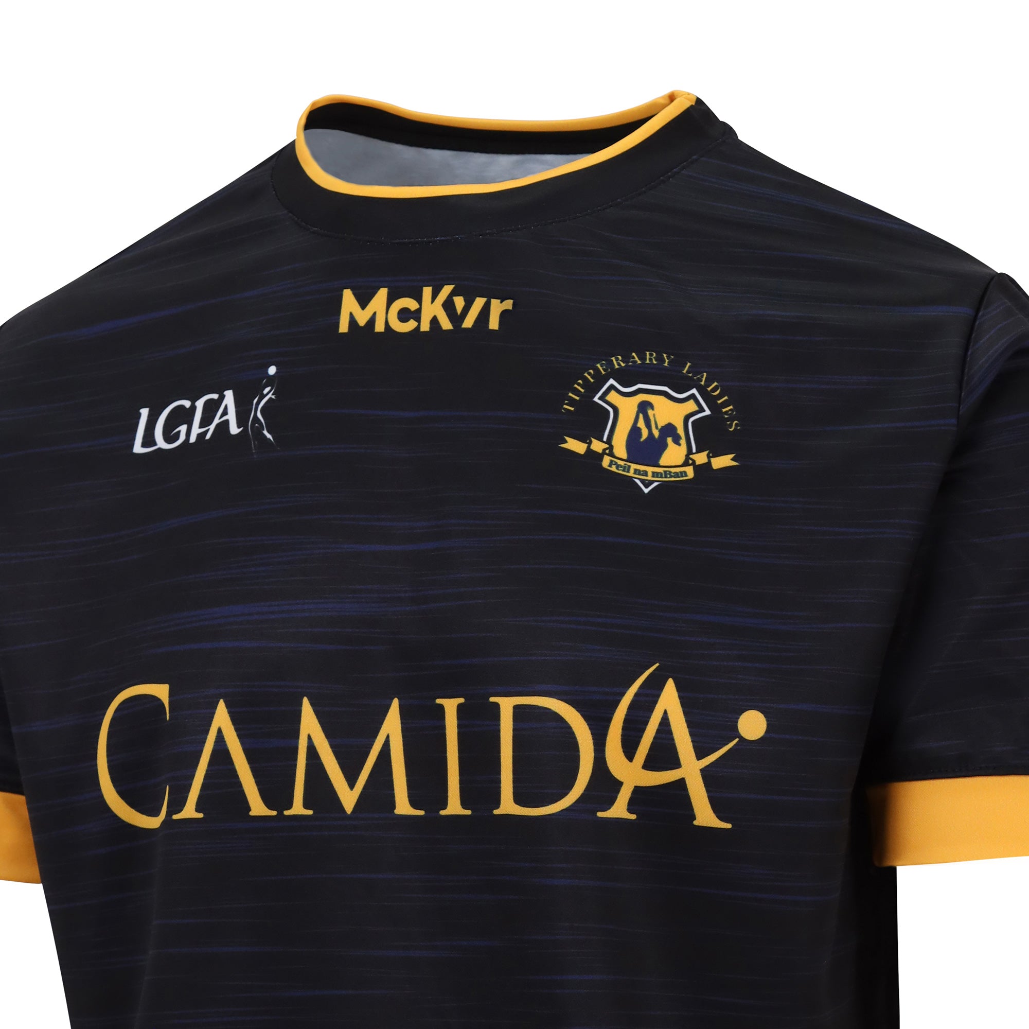 Mc Keever Tipperary Ladies LGFA Official Away Jersey - Kids - Black/Royal/Amber