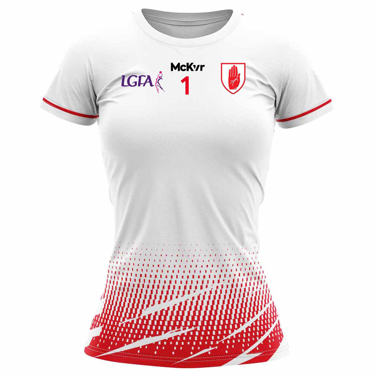 Mc Keever Kildallan LGFA Numbered Goalkeeper Jersey - Youth - White/Red