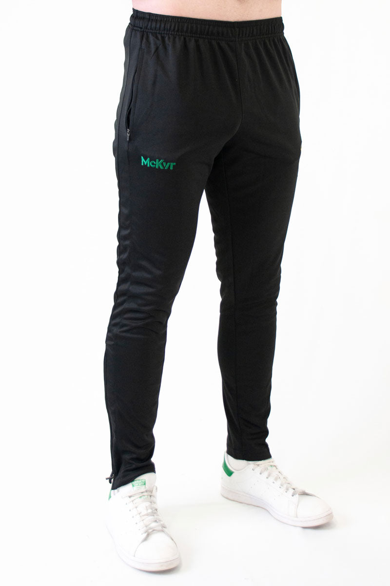 Mc Keever Leitrim GAA Official Pulse Skinny Pants - Adult - Black/Green