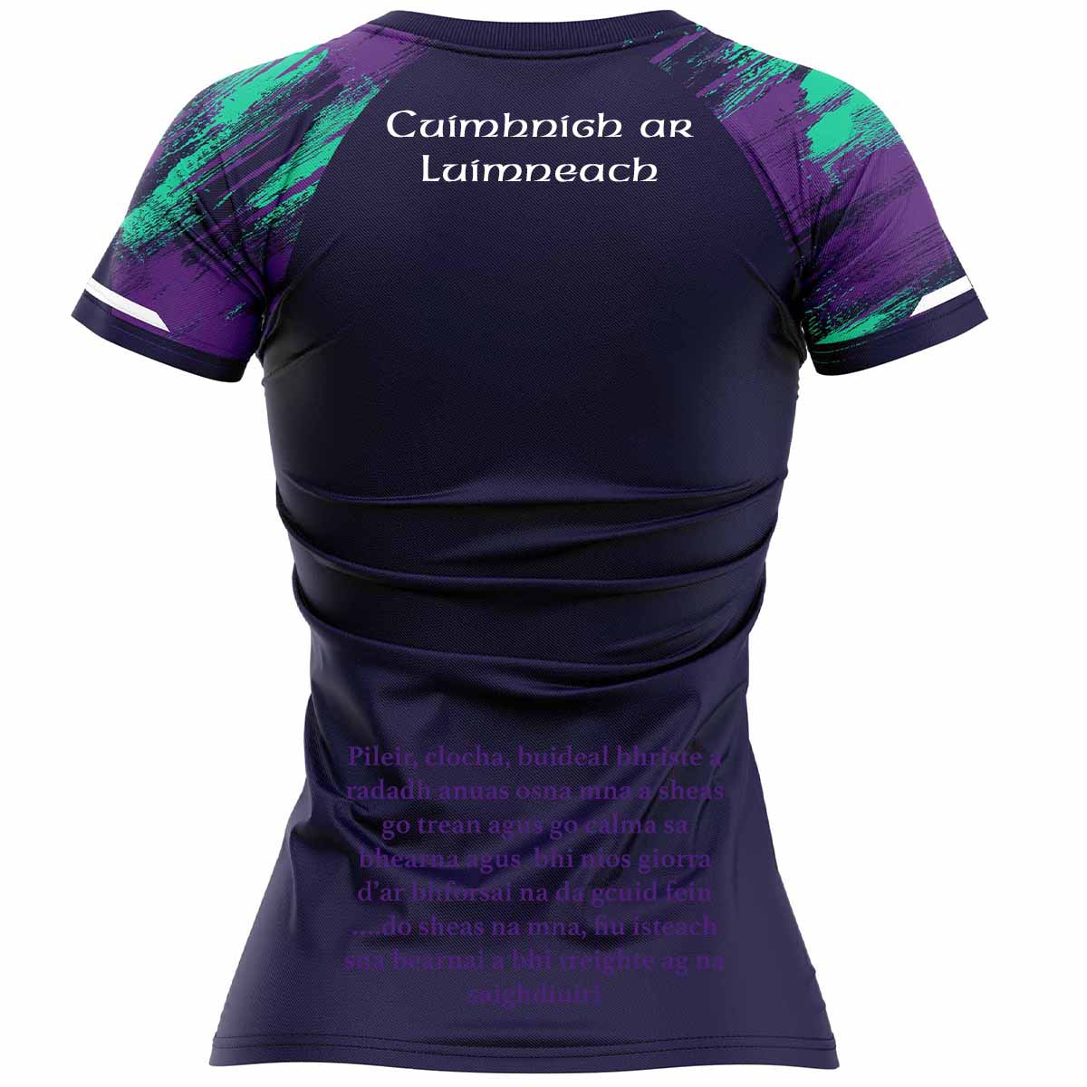 Mc Keever Limerick Camogie Official Training Jersey - Adult - Navy/Purple Player Fit