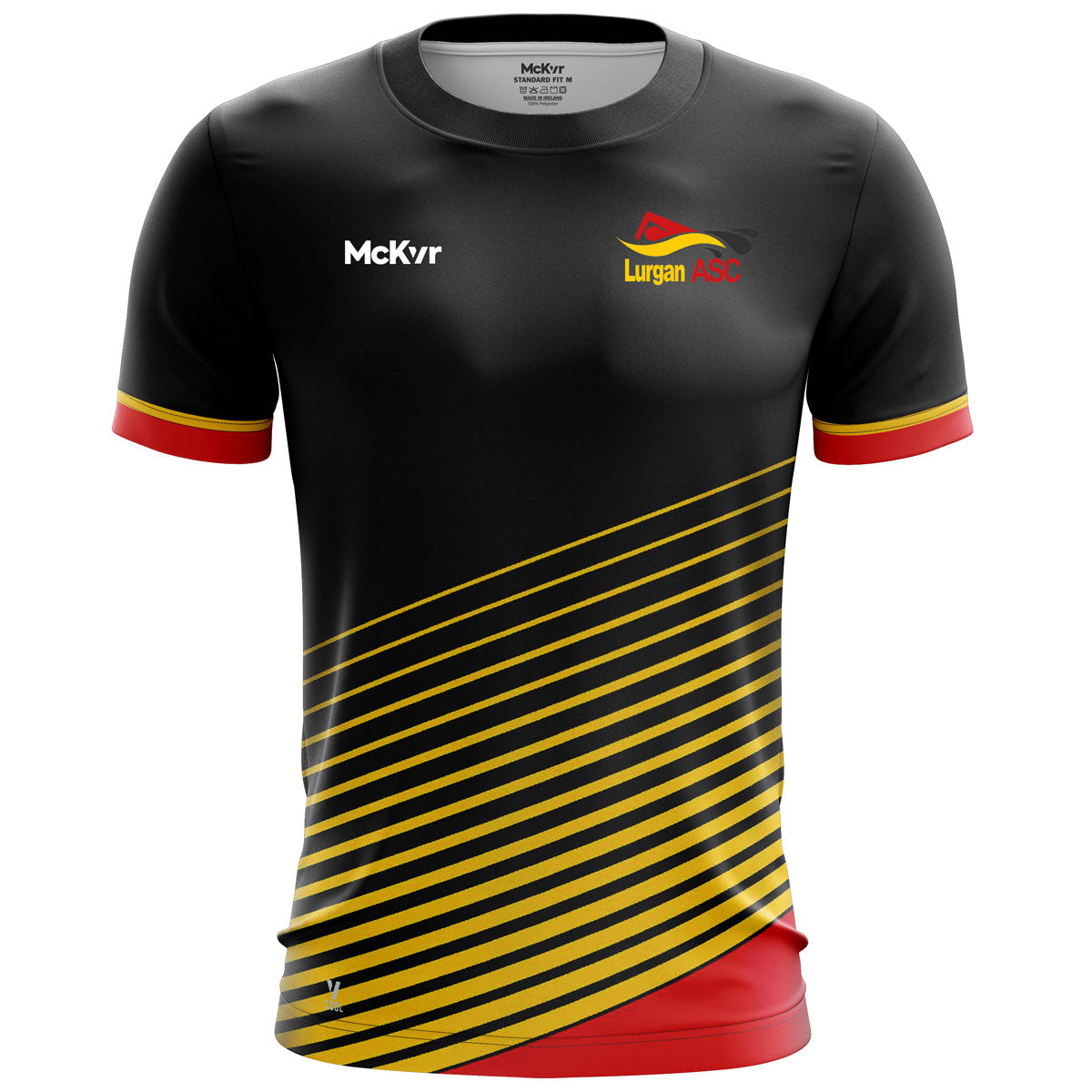 McKvr Lurgan ASC Stripe Jersey - Adult - Black Player Fit