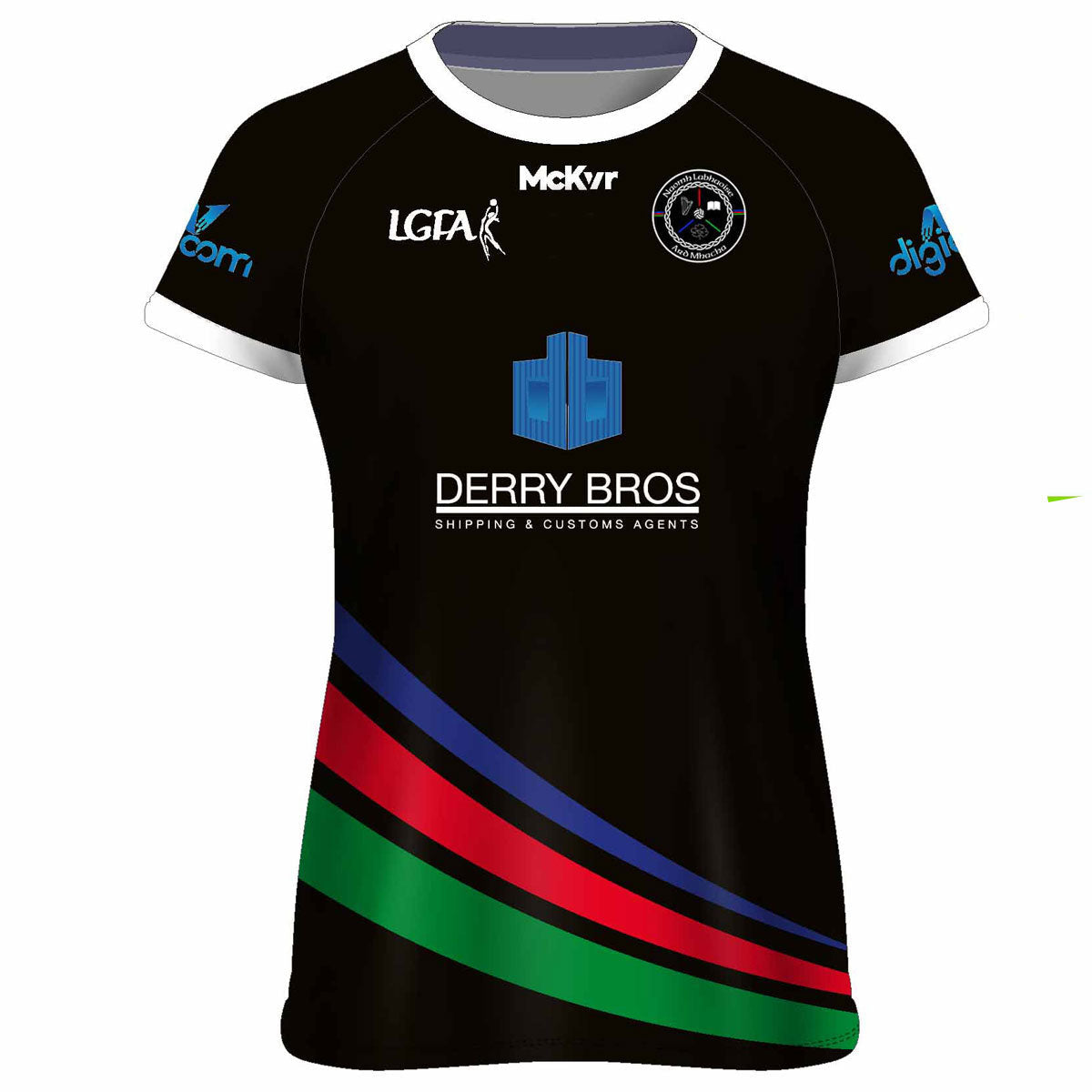 Mc Keever Naomh Labhaoise CLG Playing Jersey - Womens - Black