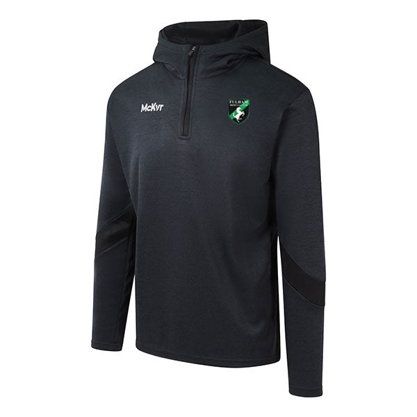 Mc Keever Fulham Irish GAA Core 22 1/4 Zip Hoodie - Adult - Black
