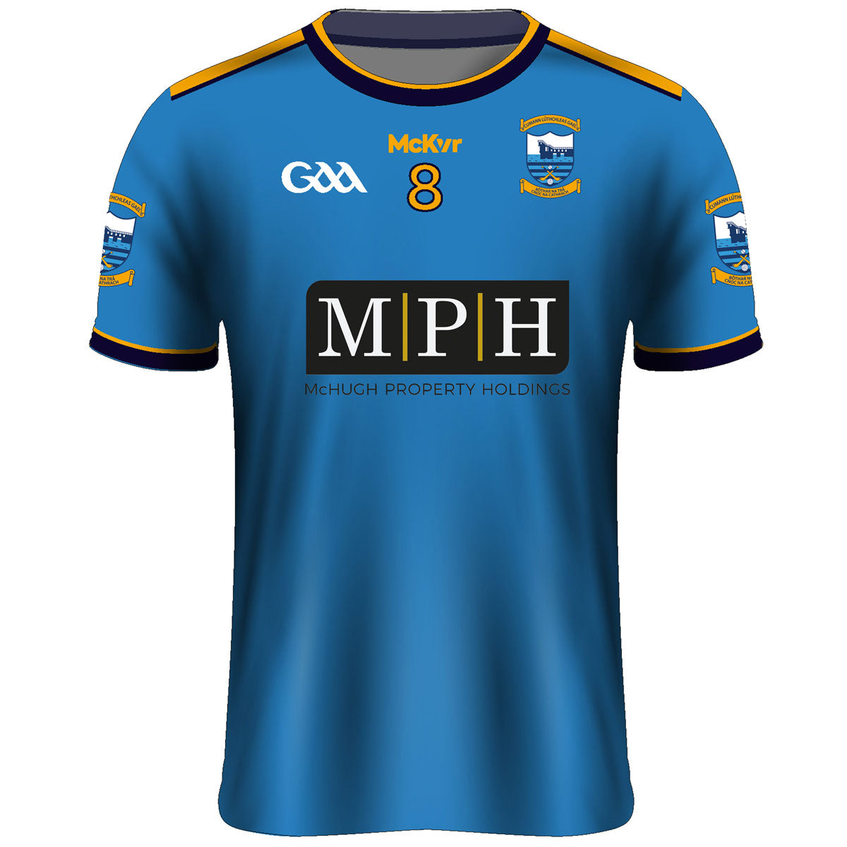 Mc Keever Salthill Knocknacarra GAA Numbered Home Jersey - Youth - Blue