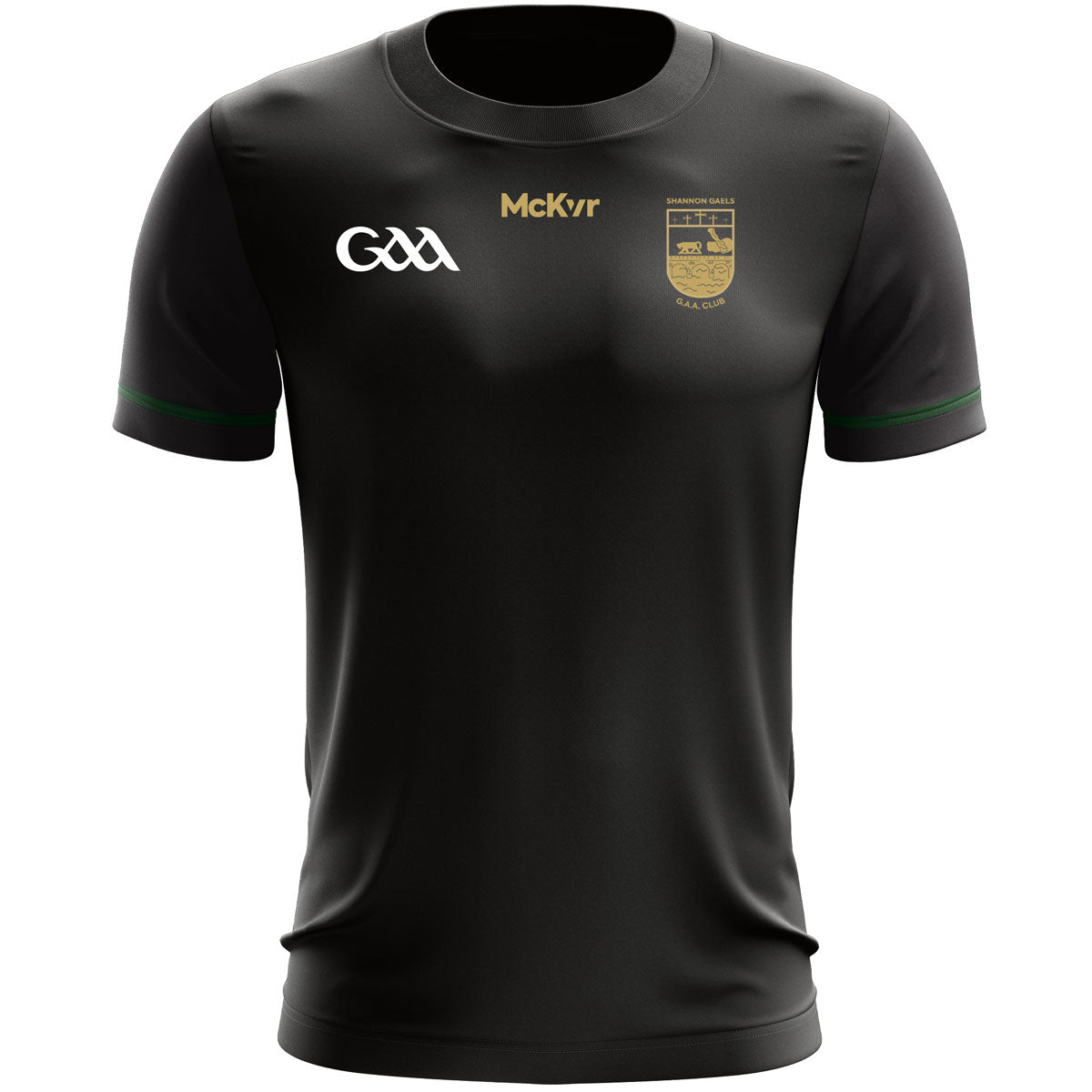 McKvr Shannon Gaels GAA Training Plain Jersey - Adult - Black