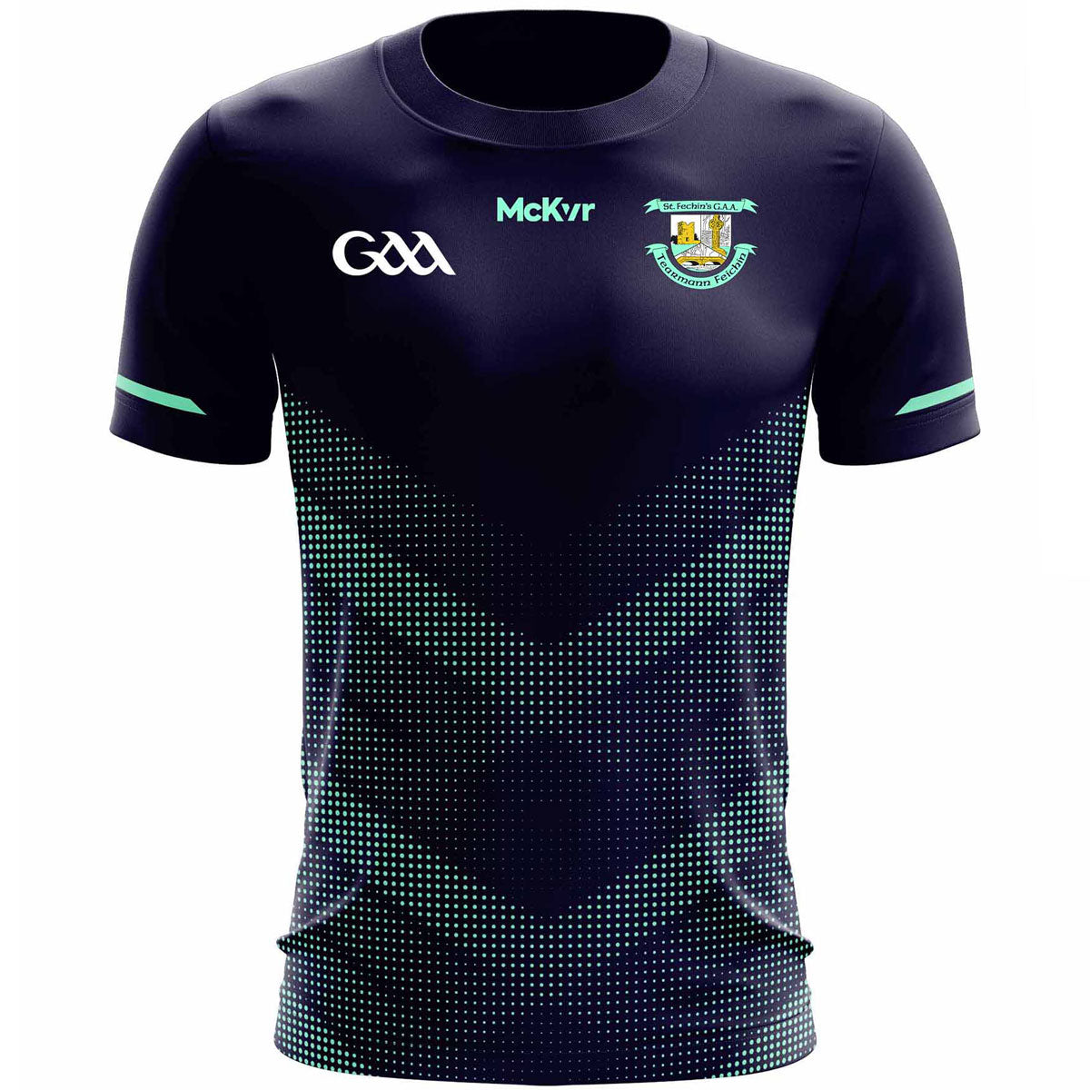 Mc Keever St Fechins GAA Training Jersey - Adult - Navy/Mint Player Fit