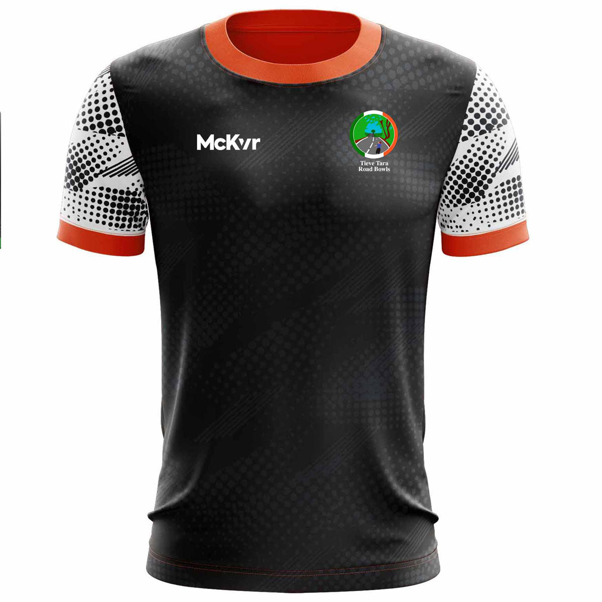 McKvr Tieve Tara Road Bowls Jersey - Adult - Black/Orange