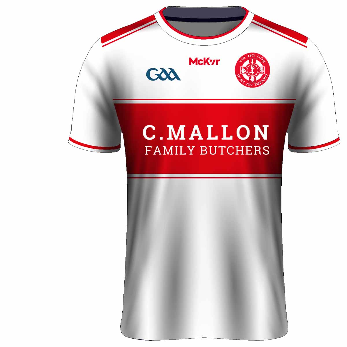 Mc Keever Tir na nOg GAA Playing Jersey - Adult - White