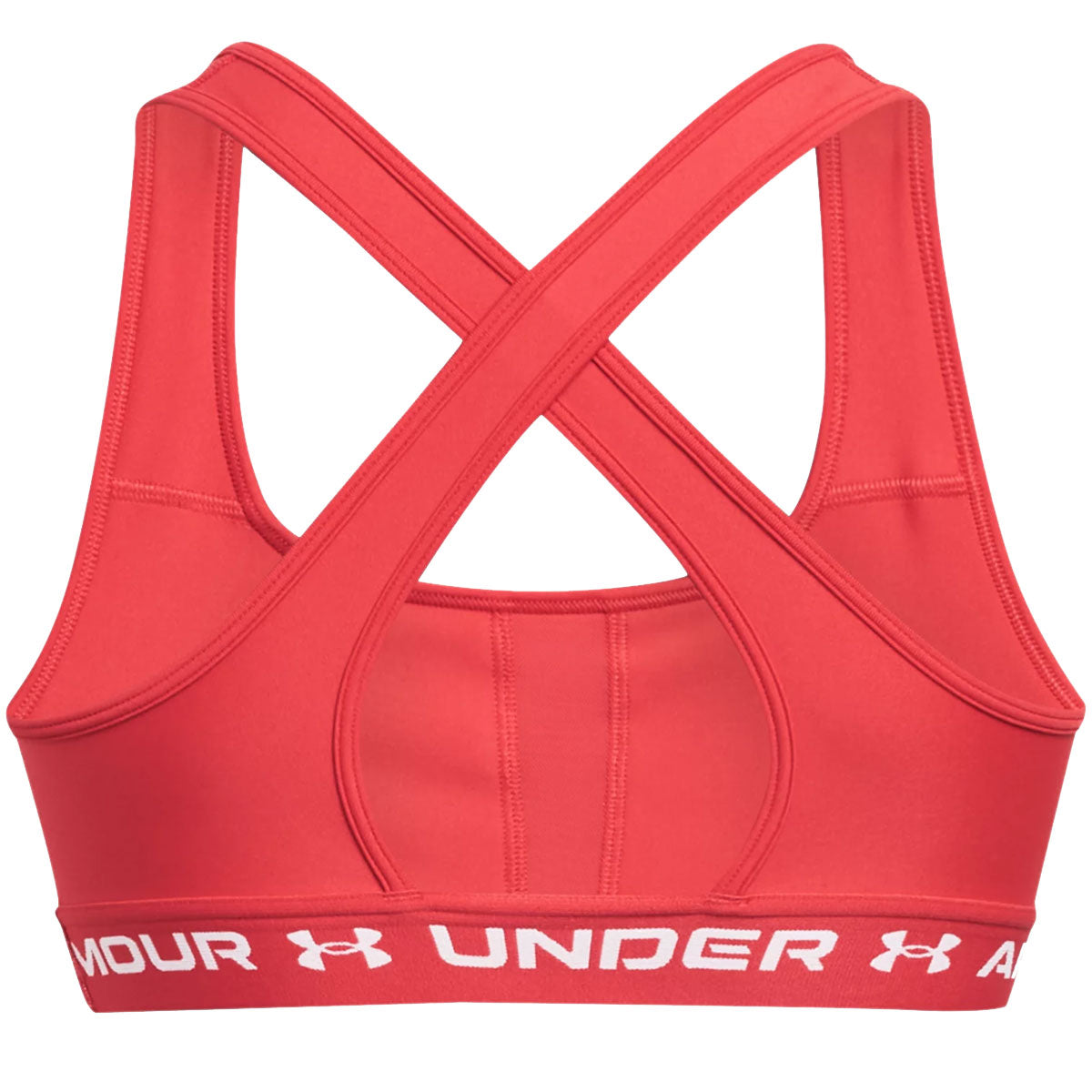 Under Armour Armour Mid Crossback Sports Bra - Womens - Red