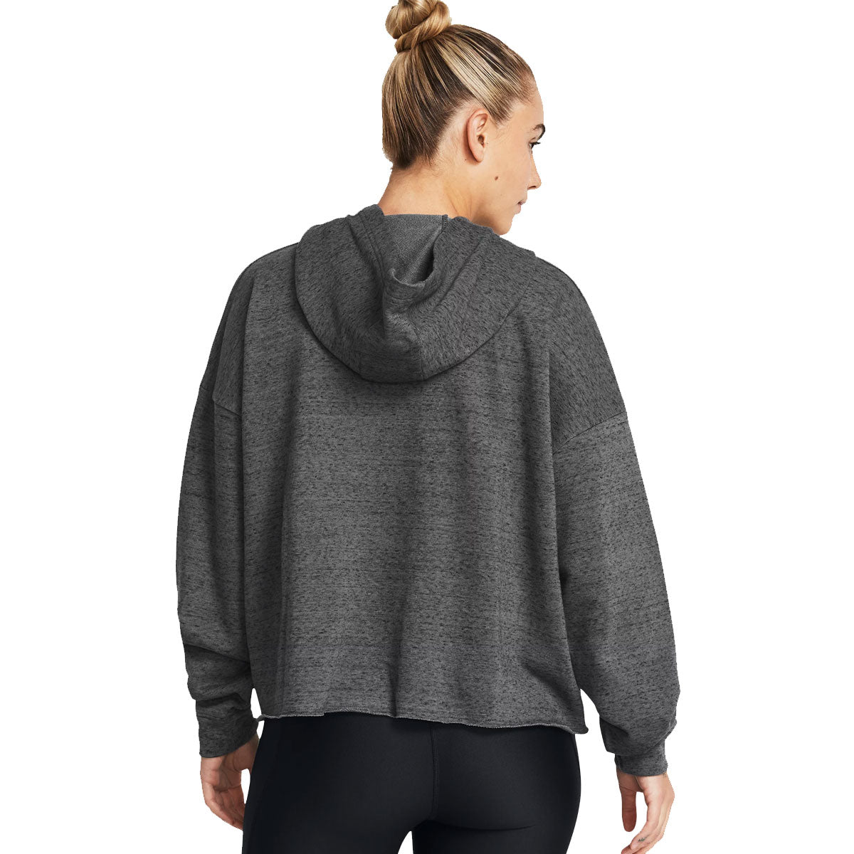 Under Armour Rival Terry Over Sized Hoodie - Womens - Castlerock Full Heather/Black