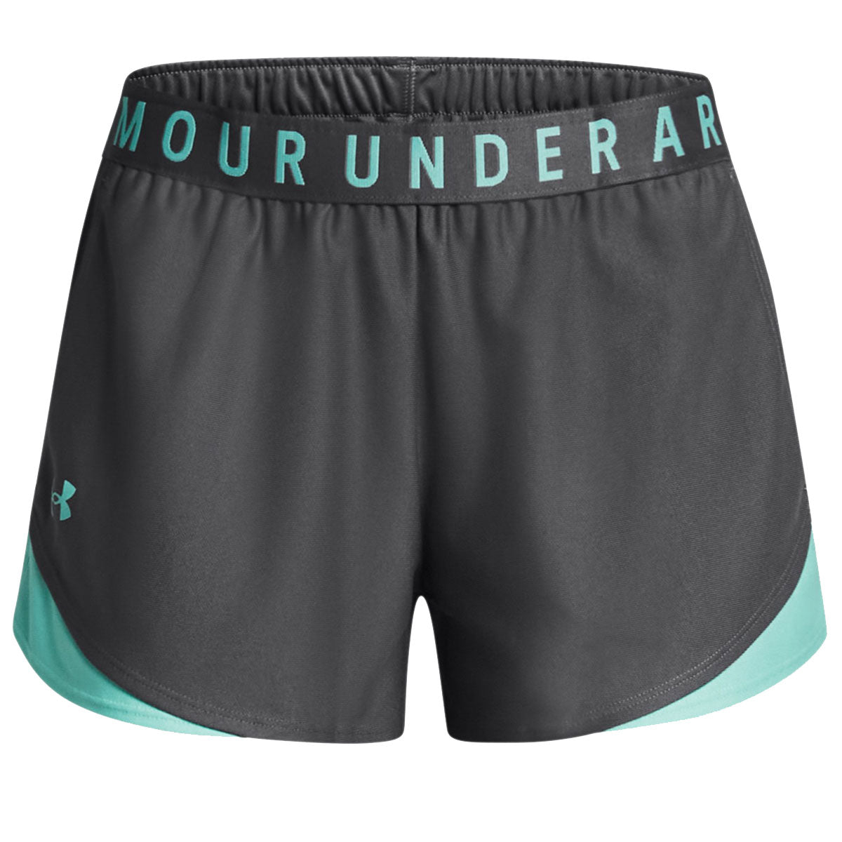 Under Armour Play Up 3.0 Shorts Womens Castlerock Radial Turquoise McKeever Sports UK