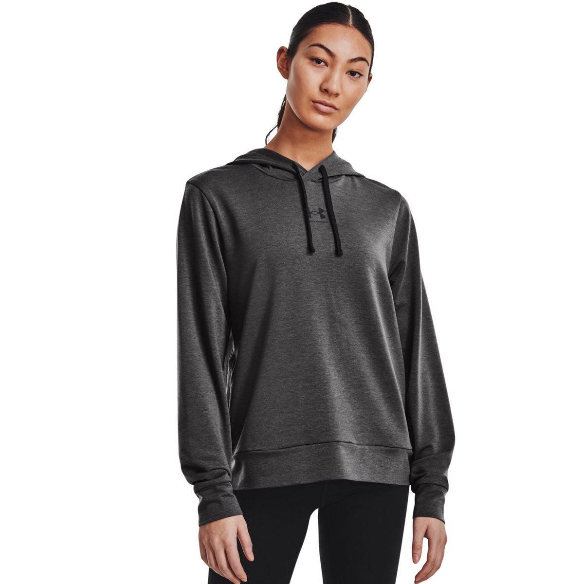 Under Armour Rival Terry Hoodie - Womens - Jet Grey/Black