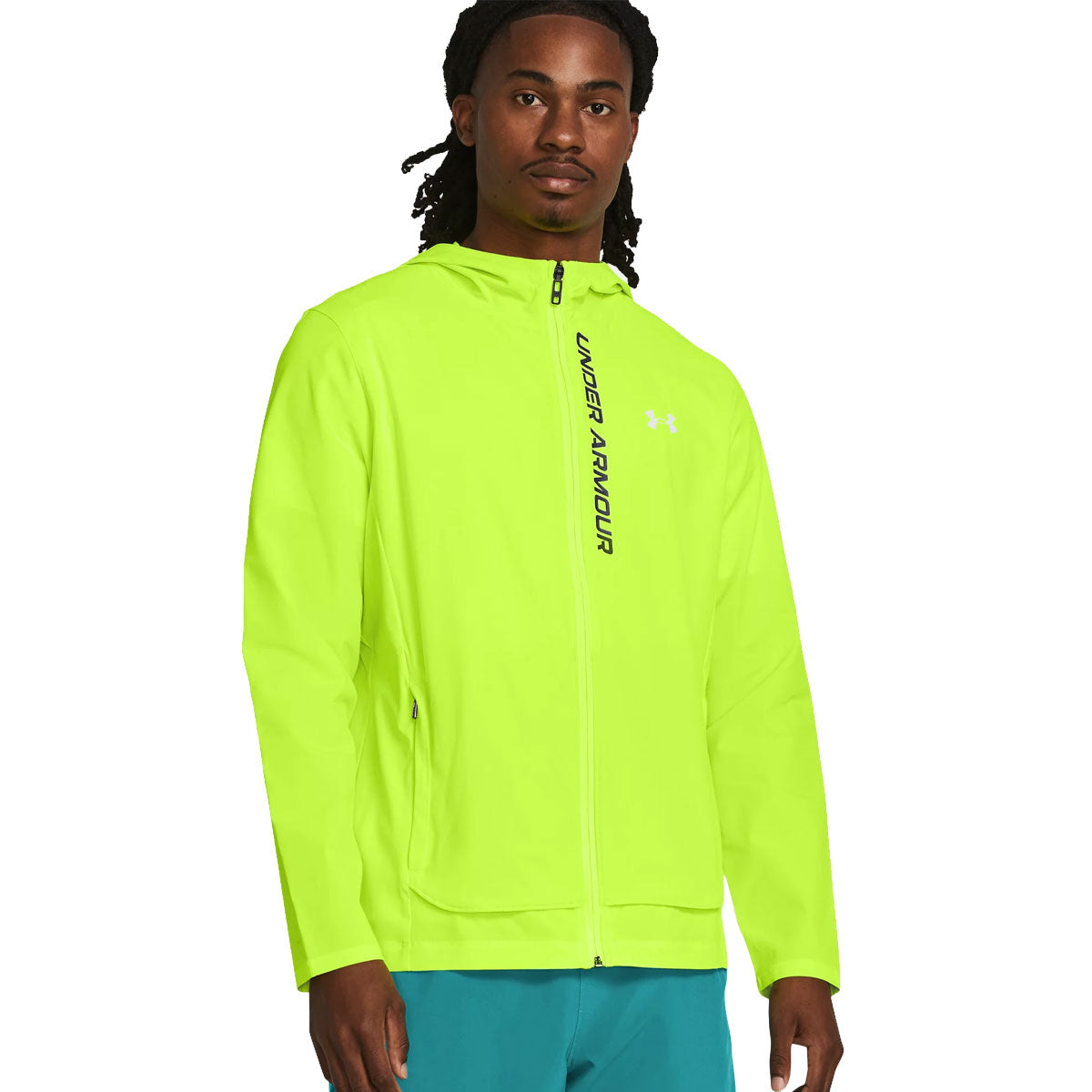 Under Armour Out Run The Storm Jacket - Mens - High Vis Yellow/Black/Reflective