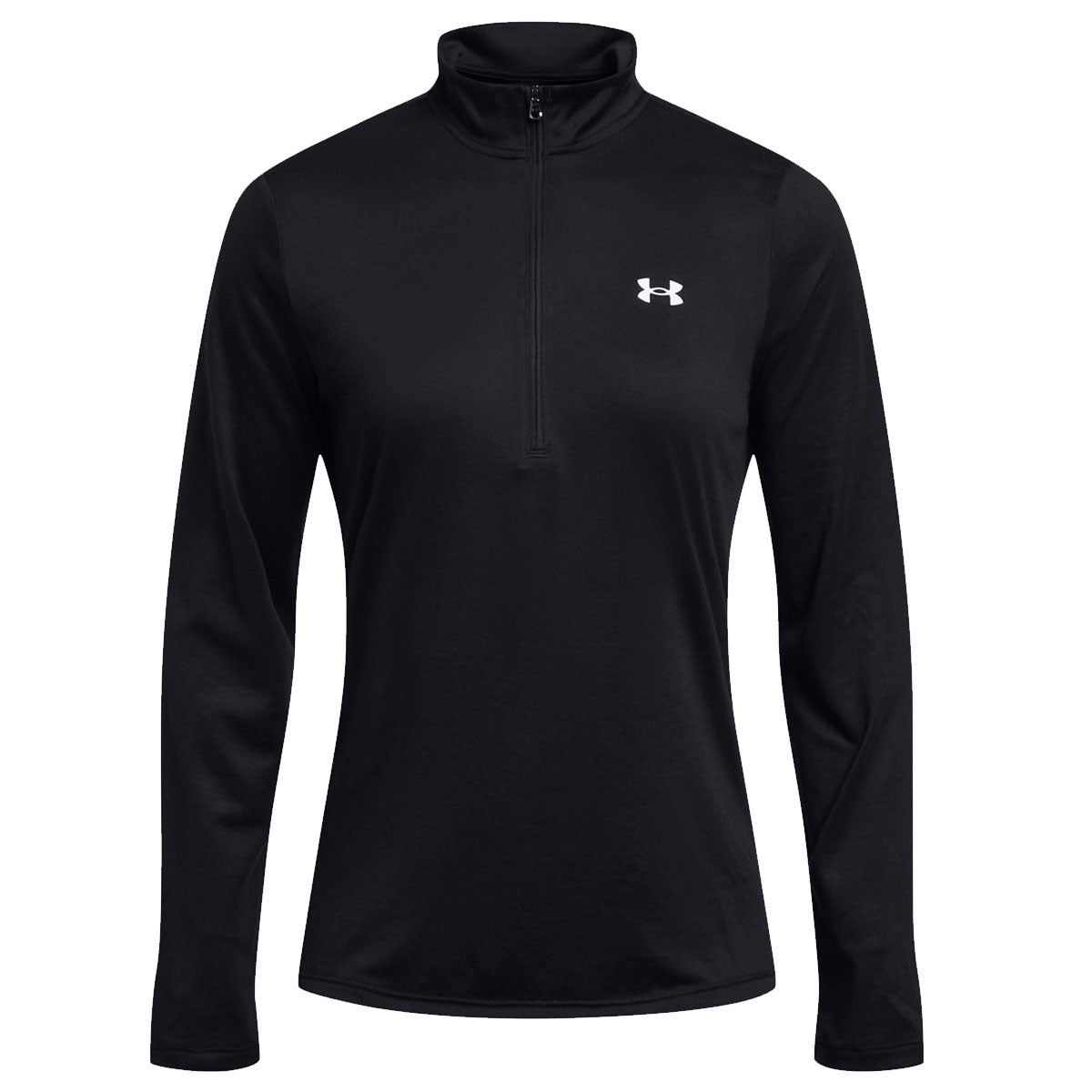 Under Armour Tech 1/2 Zip Solid Top - Womens - Black/White