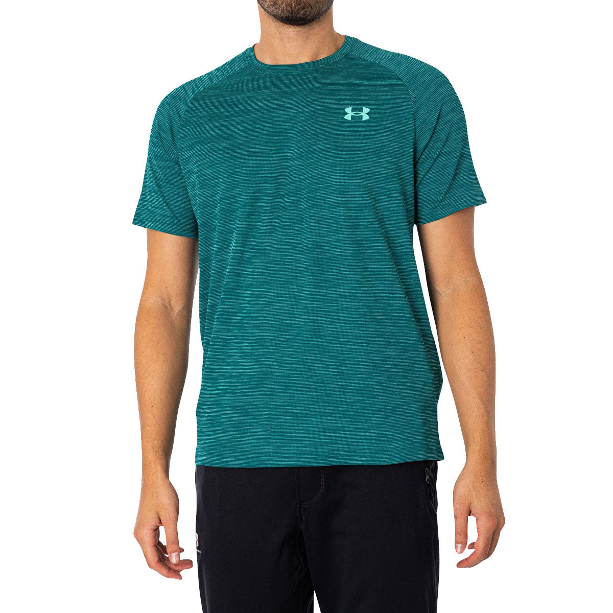 Under Armour Tech Textured Short Sleeve Tee - Mens - Hydro Teal/Radial Turquoise